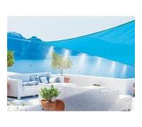 Voile d'ombrage triangulaire avec brumisateur 6 buses bleu azur - Jardiline Bleu G