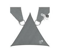 Voile d'ombrage triangulaire avec une protection UV 50+ gris