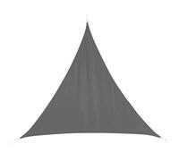 Paris Prix – Voile d'ombrage triangulaire Curacao 3 x 3 x 3 m Polyester Gris
