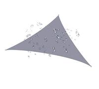 Voile d'ombrage triangulaire droit 3 x 3 x 4,3 m avec kit de matériel - Protection UV à 95 % - Pour jardin, terrasse, espaces extérieurs - Tissu durable