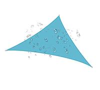 Voile d'ombrage triangulaire droit 3 x 3 x 4,9 m avec kit de matériel - Protection UV à 95 % - Pour jardin, terrasse, espaces extérieurs, tissu durable et résistant aux UV