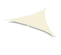 Voile d'ombrage Triangulaire en Coton Ester | Multicolore, plusieurs tailles, avec ou sans kit 24P : installation extérieure, jardin, camping.(BEIGE,3x3x3.0m)