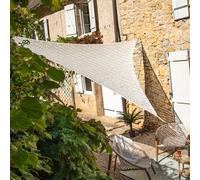 Voile d'ombrage triangulaire en macramé 3,60 m Jardiline