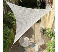 Voile d'ombrage triangulaire en macramé 3 m Jardiline