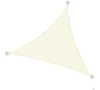 Voile d'ombrage triangulaire étanche 3x3x3m SolVision PS9, Crème