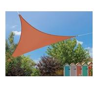 JARDILINE Voile d'ombrage Extensible Triangulaire 3.60m Polyester + élasthane (Camel)