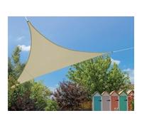 Jardiline Voile d'ombrage triangulaire extensible 3,60 m Polyester + élasthane Ivoire