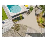 Jardiline – Voile d'ombrage – Triangulaire Flex – 5 x 5 x 5 m – Ivoire multicolore