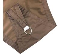 Voile d'ombrage triangulaire imperméable 6 x 6 x 6 m pour jardin et terrasse - Tissu marron - 2 m/4 m/5 m