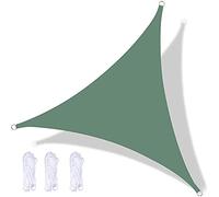Voile d'ombrage triangulaire imperméable - 6 x 6 x 6 m - Protection UV - Pour extérieur, terrasse, jardin et camping - Élégant tissu pour toutes les conditions météorologiques
