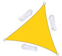 Voile d'ombrage triangulaire imperméable à 95 % avec protection UV à 95 % pour extérieur, terrasse, jardin, balcon, piscine, auvent parfait pour protection solaire et solutions d'ombrage 4,5 x 4,5 m