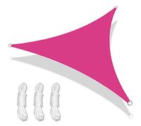 Voile d'ombrage triangulaire imperméable avec protection UV à 98 % pour extérieur, jardin, balcon, terrasse, 4,5 x 4,5 x 4,5 m, idéal pour roseraie et espaces extérieurs.