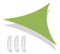 Voile d'ombrage triangulaire imperméable avec protection UV à 98 % pour extérieur, terrasse, jardin, balcon, vert, 4,5 x 4,5 x 4,5 m, idéal pour les espaces extérieurs