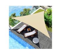 Voile d'ombrage triangulaire imperméable bloquant les UV pour terrasse, balcon, piscine et véranda pour une protection solaire ultime