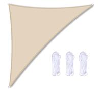 Voile d'ombrage triangulaire imperméable en polyester avec protection UV à 95 %, parfait pour le jardin, le balcon, la piscine, la terrasse - Auvent pour une ombre et un confort ultimes