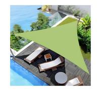Voile d'ombrage triangulaire imperméable en tissu Oxford pour extérieur, jardin, terrasse, balcon et terrasse, 1,5 x 1,5 m, vert