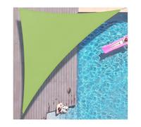 Voile d'ombrage triangulaire imperméable en tissu Oxford pour jardin, terrasse, balcon et terrasse - Protection UV - Vert - 1,2 x 1,2 m