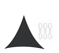 Voile d'ombrage triangulaire imperméable et anti-UV avec corde gratuite - Pour balcon et terrasse - 5 x 5 m - Gris