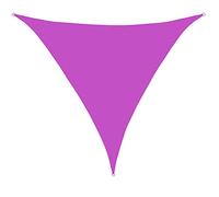 Voile d'ombrage triangulaire imperméable et respirant pour extérieur, terrasse, jardin, camping et balcon avec sac de transport pour un transport facile 6 x 6 x 6 m