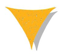 Voile d'ombrage triangulaire imperméable pour extérieur, terrasse et jardin, 2,7 x 2,7 x 2,7 m, protection UV pour arrière-cour, tissu d'ombrage durable pour toutes les saisons