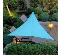 Voile D'ombrage Triangulaire Imperméable Pour Jardin Terrasse 4X4X4M Bleu