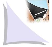 Voile d'ombrage triangulaire imperméable pour terrasse, jardin et cour, bâche de protection UV avec kit d'installation - 3 x 4 x 5 m