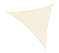Voile d'ombrage Triangulaire Oxford | Multicolore Plusieurs Tailles Utilisation Extérieure: Jardin Patio Piscine Camping Plage(BEIGE,5X5X7M)