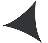 Voile d'ombrage triangulaire - Protection à 95 % - Pour extérieur, terrasse, jardin et arrière-cour - Auvent imperméable pour pare-soleil et blocage, parfait pour les plaisirs d'été