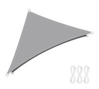 Voile d'ombrage Triangulaire, Protection des Rayons UV Imperméable Bache Ombrages, 1,9 * 1,9 * 2,7 m Toiles D'ombrages avec Cordes pour Patio Jardin, Terrasse, Extérieur, Balcon