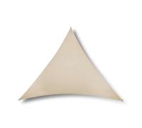 Voile d'ombrage triangulaire RIVAGE Grège - 5 x 5 x 5 m - Qualité Premium