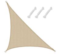 AMANKA Voile d'ombrage UV - 3x3x4,25 HDPE Triangle Rectangle Protection Solaire Toile de Jardin