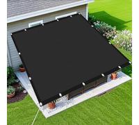 Voile d'ombrage UV Protection 9 x 9 m UV Protection avec Oeillets Tissu Polyester Multi Couleur et Taille Toile Ombrage Auvent pour Terrasses Balcons et Jardins, Noir