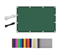 Voile d'ombrage vert foncé - Protection UV à 95 % - Résistant aux intempéries et au vent - Installation sans perçage - Pour jardin, terrasse, balcon (1 x 5 m)