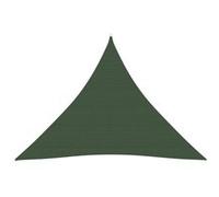 Voile d'ombrage - vidaXL - 4,5x4,5x4,5 m - PEHD 160 g/m² - Vert foncé - Triangulaire