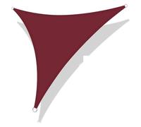 Voile d'ombrage Voile d'ombrage Triangulaire imperméable, 4 Tailles, 9 Couleurs, Gris et Noir, Bloque 98% des UV, for Jardin, arrière-Cour(Wine Red,300x300x300cm)