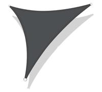 Voile d'ombrage Voile d'ombrage Triangulaire imperméable et Anti-UV for terrasse, Jardin, arrière-Cour, Protection UV(Dark Gray,300x300x300CM)
