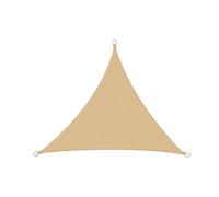 Voile d'ombrage, Voile D'ombrage Triangulaire Solaire D'extérieur, Bloc Kaki Enduit D'unité Centrale en Coton Oxford, 3x3x3.0m