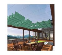 Voile d'ombrage Wave - Housse d'auvent coulissante de 20 m pour pergola, terrasse, porche, balcon, arrière-cour - Pare-soleil extérieur résistant aux UV (2,5 m)