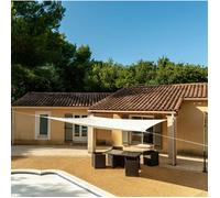 WERKA PRO g/m2 11119- Tenda parasole da 160 g/m2, quadrata, 5 x 5 m, per balcone, terrazza e Giardino