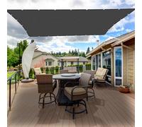 Voile D'Ombragepare-Soleil 2 x 6 m 95% Protection UV Imperméable et Coupe-Vent Toile D Ombrage Imperméable Multi Couleur et Taille pour La Couverture Végétale/Serre, Gris Foncé