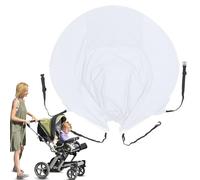 Voile D'Pour Poussette Bébé, Voile De Protection Pour, Toit Anti-UV Avec Montage Rapide Pour Promenade Camping Pique-Nique Courses Et Sorties