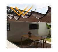 Voile en forme de U rétractable en tissu épais et lisse pour jardin, plage, pavillon, toit coulissant, fil de rechange pour extérieur, cour, tonnelle (12 x 80 m)