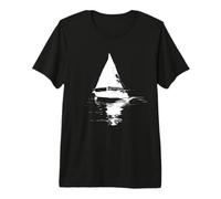 Voile Esquisse Bateau Sport T-Shirt Haut de Gamme