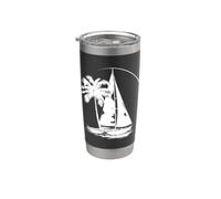 Voile Graphique Wingsails Sloop Race Gobelet isotherme en acier inoxydable double paroi