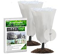 Voile Hivernage Plante Exterieur, Lot de 2 Housse d'hivernage pour Plantes en Pot, 80 x 120cm Contre Le Froid et Le Gel, 60g/m² bâche Protection Arbustes Couverture