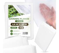 Voile Horticole Protection des Plantes 1,6 x 10m Semis 17g Blanc Couverture Accélérateur de Croissance Récoltes UV Plates-Bandes Légumes Bâche Jardin Anti Insecte Potager