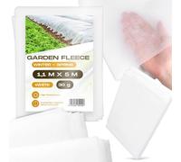 Voile Horticole Protection Plantes Hiver Printemps 1,1 x 5m Blanc Couverture 30g Récoltes Accélérateur de Croissance UV Légumes Bâche Jardin Anti Insecte Potager Contre Le Froid