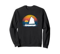 Voile Légère Optimiste Dériveur Minimaliste Sweatshirt
