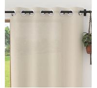 Voile lin à oeillets 135x250 cm LINEN naturel, par