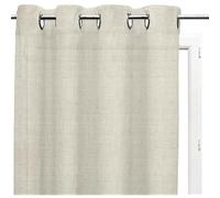 Voile lin à oeillets 135x250 cm LINEN naturel, par
